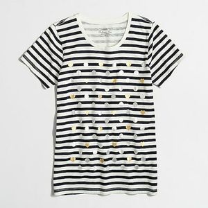 Jcrew Collector Tee "Dots&Hearts"